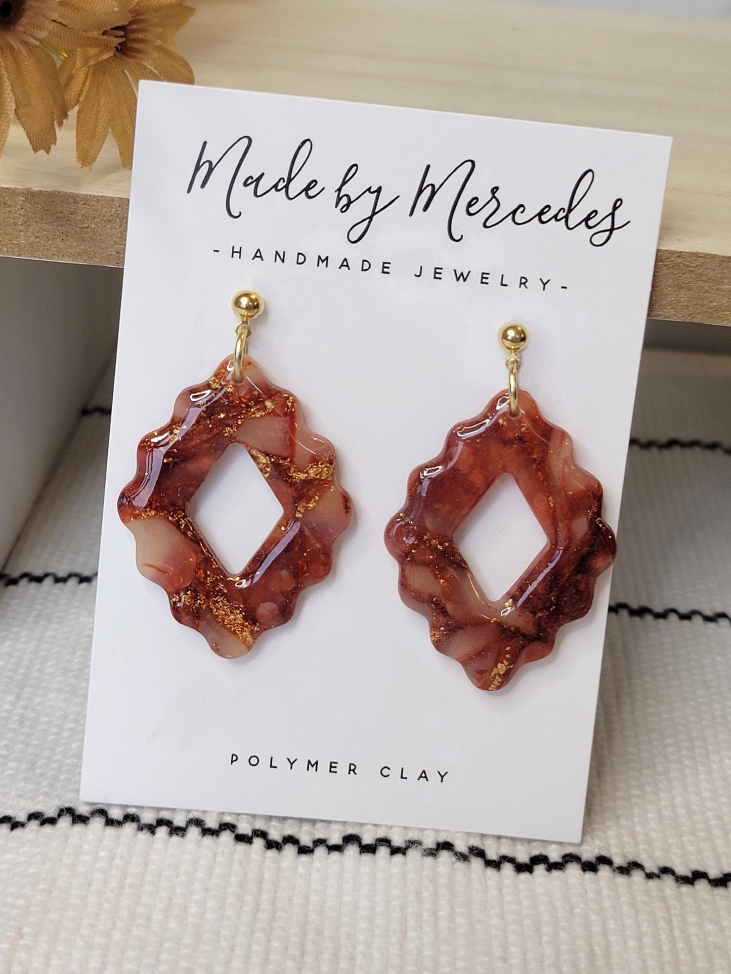Scalloped Diamond Dangles