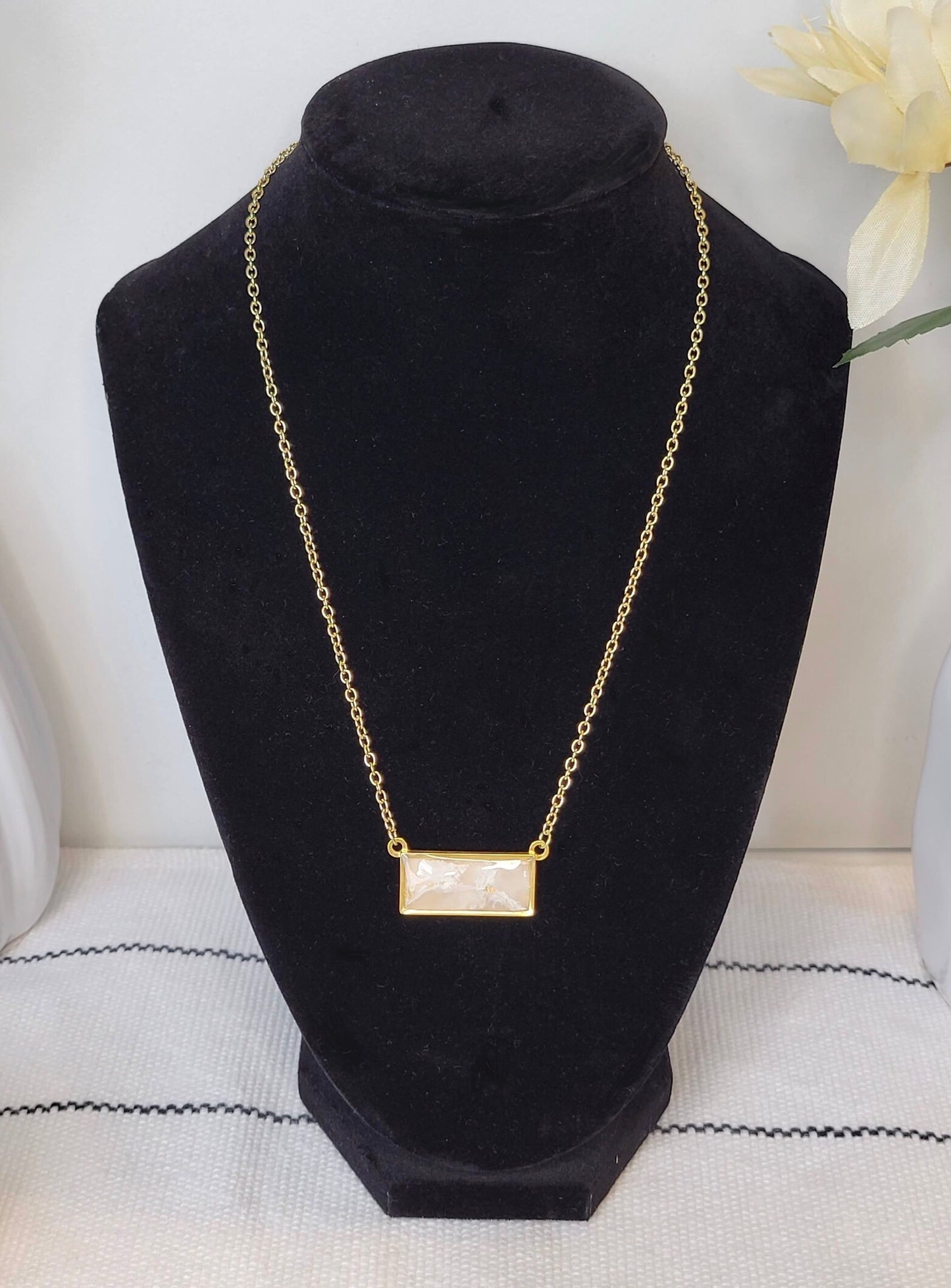 Rectangle Bar Necklace