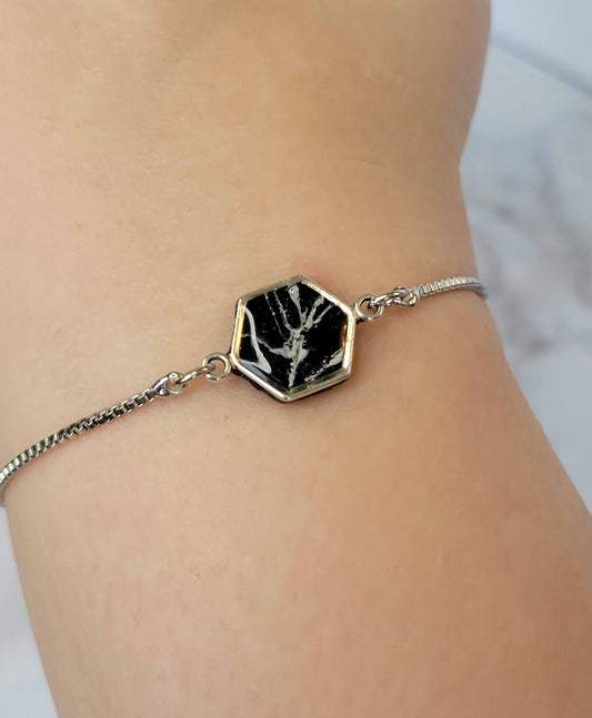 Black Bracelet Silver